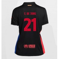 Barcelona Frenkie de Jong #21 Bortatröja Kvinnor 2024-25 Korta ärmar